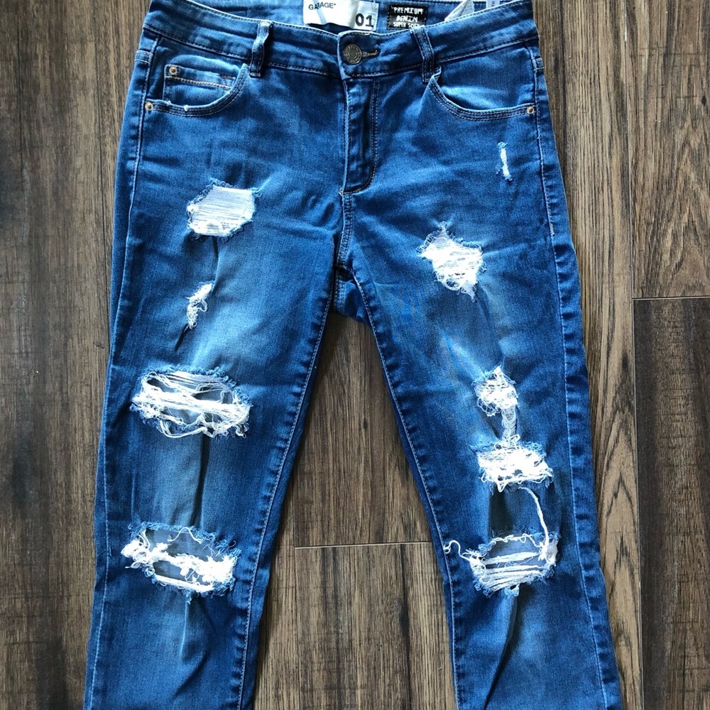Garage High Waisted Ripped Jeans - Picture 3 of 10